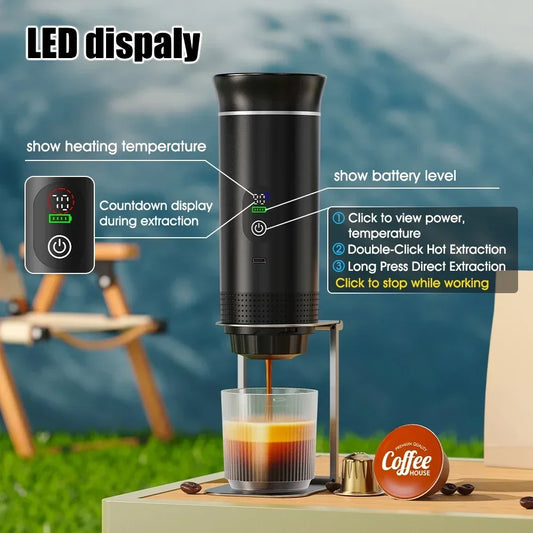 Portable 3-in-1 Espressomaschine mit Digital-Display